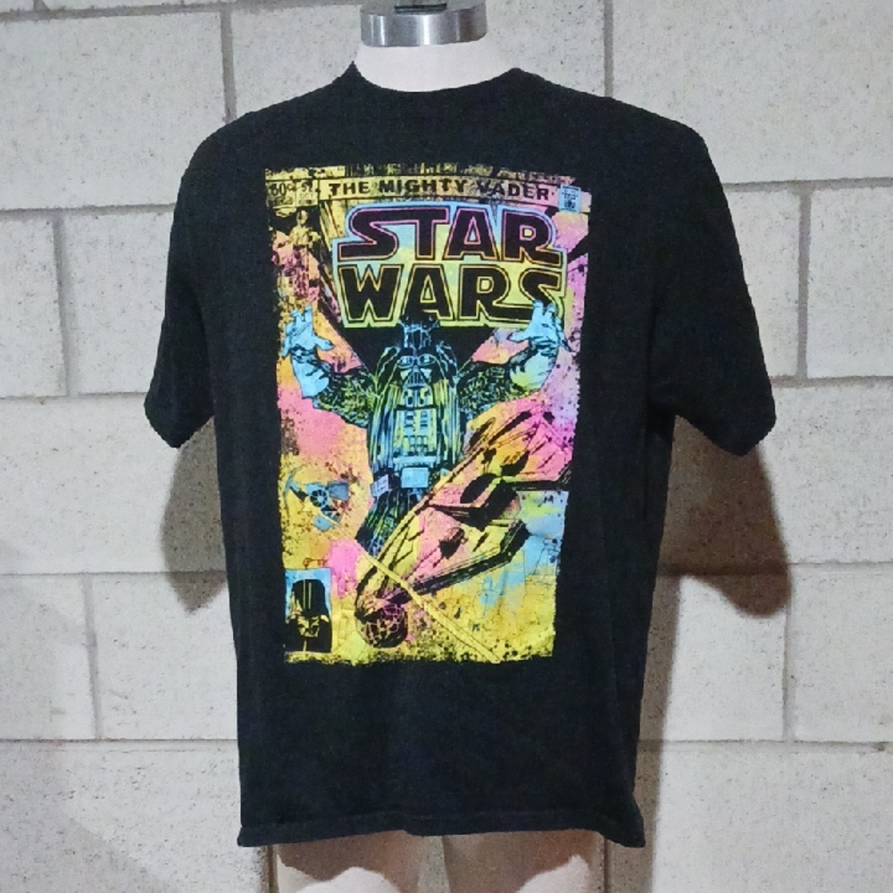 Star Wars Black Graphic T-Shirt Mens Size XL